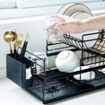 thumbnail image 3 of Dish Rack 2-Layer Drain Dish Rack Kitchen Dish Rack Sink Rack Cutlery Filter Rack Cutlery Rack, 3 of 6