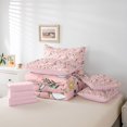 thumbnail image 6 of Homewish White Cute Duck 7-Piece Twin Bedding Sets,Rustic Farmhouse Cabin Bedding Comforter Set,Retro Country Floral Sheet Sets For Girsl Kids,Ultra Soft Home Decor Reversible, 6 of 8