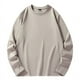 thumbnail image 1 of pstuiky manga larga para hombre, Camisa informal de manga larga con cuello redondo y color liso para hombre. Blusas de manga larga con cuello redondo. Tops de talla grande para hombre xxxxxxl, 1 of 7