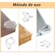 thumbnail image 3 of Protectores Esquinas Y Bordes Transparentes 18 Piezas, Anticolisión Proteccion Silicona Adhesivo Adhesivo Pegamento Fuerte Resistente y Duradero, Esquineros Suaves para Proteger, 3 of 4
