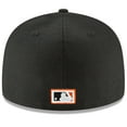 thumbnail image 4 of Men's New Era Black San Francisco Giants Cooperstown Collection Wool 59FIFTY Fitted Hat, 4 of 6