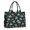Alien and UFO Black Pattern, variant on Alien Peace Sign Iridescent Pattern Tote Bag, Work Tote with Interior Pockets & Top Handle, Dacron Fabric Gifts for Work Shopping Travel,15.7 X 5.1 X 13 Inches