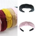 thumbnail image 2 of Yokua Knotted Headband Women Fabric Knitted Wide Hairband for Face Washing Daily Use, 2 of 21