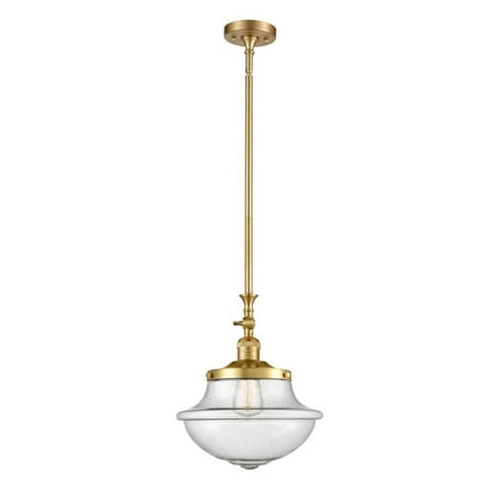 

Innovations 206-SG-G544 Large Oxford 1 Light Mini Pendant part of the Franklin Restoration Collection Satin Gold