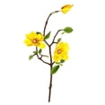 thumbnail image 1 of Ramo de flores de simulación de rama de flores artificiales de 3 cabezas con hojas Decoración floral de la oficina en casa, amarillo Eigraketly HA7281-02B, 1 of 6