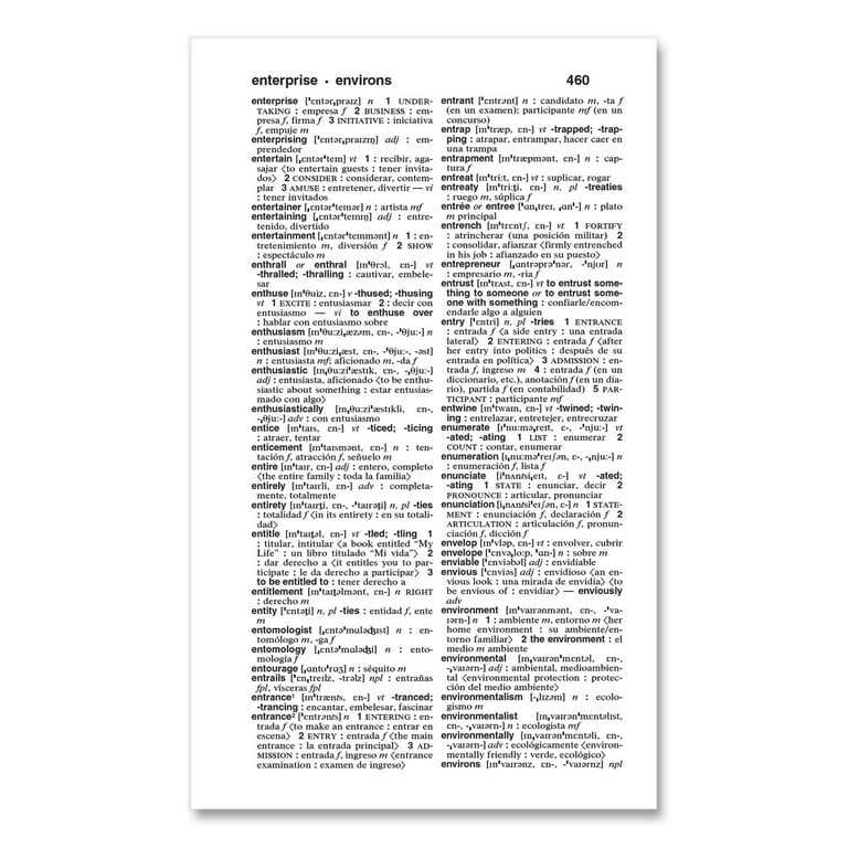 Spanish-English Dictionary, Paperback, 928 Pages Spanish-English Dictionary, Paperback, 928 Pages