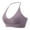 Purple, variant on FYDUU Sports Bras for Women Seamless Halter Sports Bra Backless Deep V Neck Workout Sports Bras With Adjustable Straps Padded Running Sports Bras
