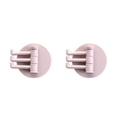 thumbnail image 2 of yingyy 1/2/3/5 Seamless Adhesive Hook Strong Bearing Capacity 3in1 Stick Hooks Hanging Rack Wall-Mounted Key Holder Towel Storage Racks Pink 2PCS, 2 of 6
