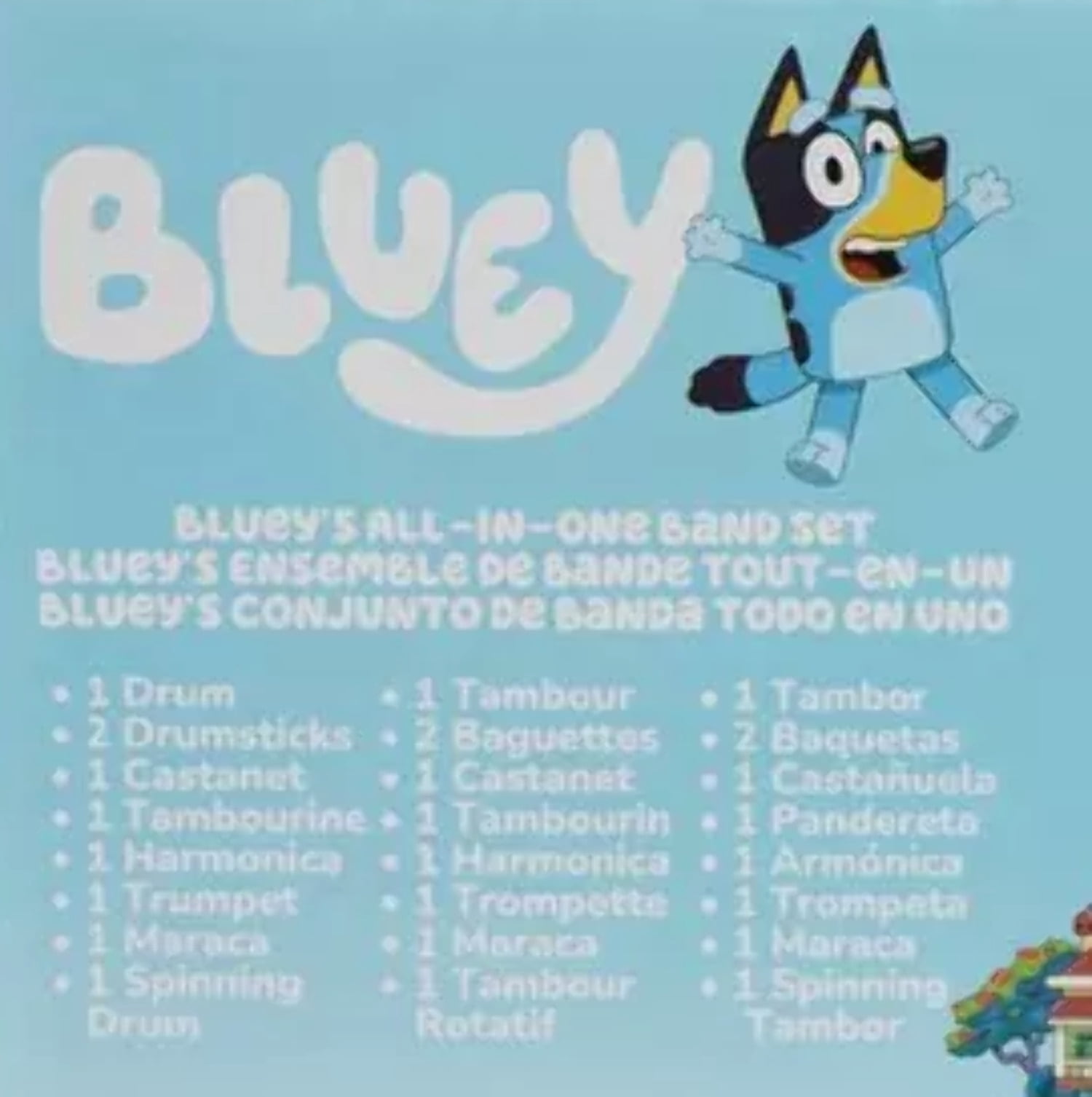 Kidz Toyz Bluey's Boy's & Girl's all in one Band Set, Blue, 9"