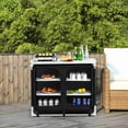 thumbnail image 2 of Goplus Portable BBQ Aluminum Camping Table Kitchen Cook Station w/ Storage Organizer, 2 of 10
