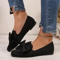 thumbnail image 6 of Busydd Shoes for Women Trendy Square Toe Slip on Shoes Women Casual Solid Color Bow Womens Dress Shoes 5.5, 6 of 9