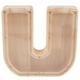 thumbnail image 1 of Alcancía de madera con letras del alfabeto, forma de U, monedas, tarro, caja de cambio, decoración de mesa, 1 of 7