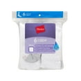 thumbnail image 3 of Hanes Crew Socks 6 Pack  Women Cool Comfort Mid Calf Cushioned Cotton Blend Wick, 3 of 6