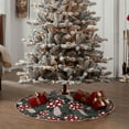 thumbnail image 4 of Bingfone Christmas Tree Skirt Mat Christmas Decoration Interior 36" -Autumn Forest Mushrooms, 4 of 6