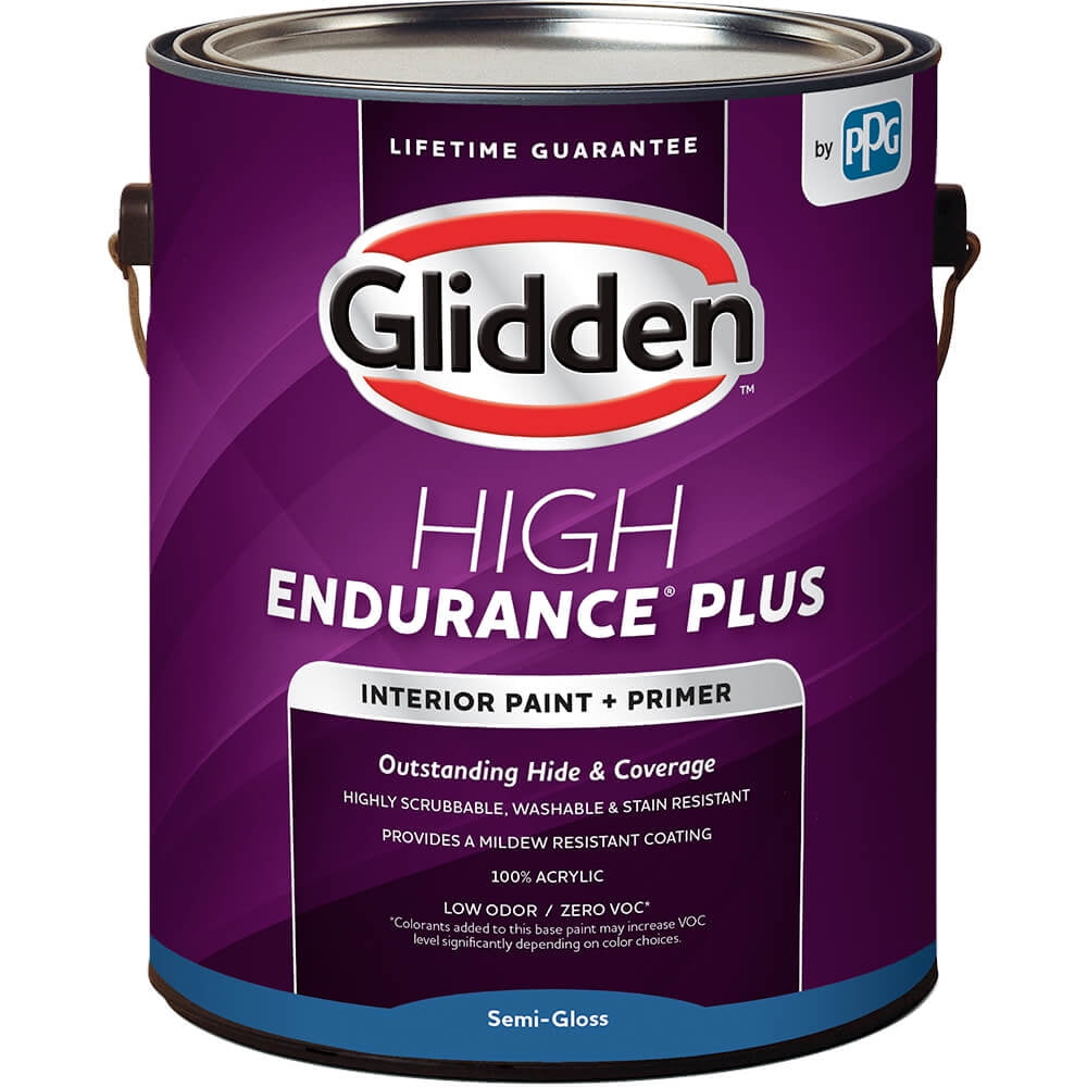 Glidden High Endurance Plus Interior SemiGloss Medium Base Paint, 1