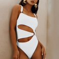 thumbnail image 2 of Aayomet Maillot de Bain pour Femmes Bikini Coloré (Blanc, S), 2 of 5