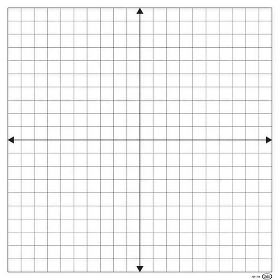 Didax 2051229 Demonstration Magnetic Dry-Erase Coordinate Grid