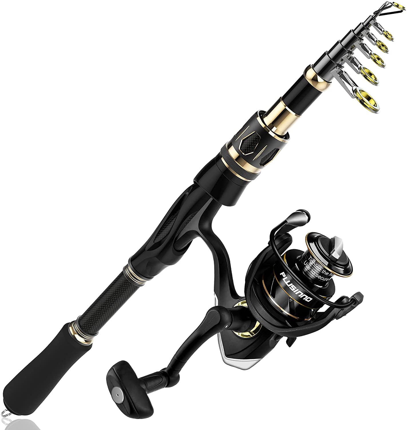 PLUSINNO Kids Fishing Pole,Light and Portable Telescopic Fishing Rod and Reel Combos for Youth ice Fishing