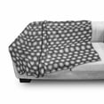 thumbnail image 3 of Grey Soft Flannel Fleece Throw Blanket, Shadowed Holes Circular with Disc Forms Unusual Round Styled Pattern Design, Cozy Plush for Indoor and Outdoor Use, 60" x 80", White, by Ambesonne, 3 of 6