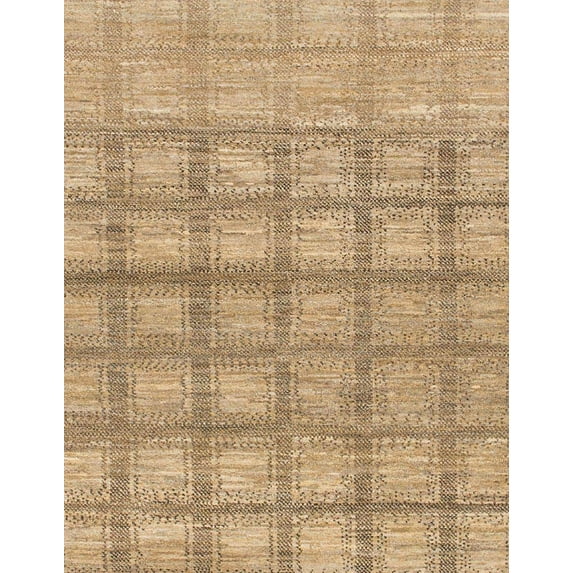 Ahgly Company Machine Washable Indoor Rectangle Abstract Bronze Brown Area Rugs, 5' x 8'