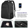thumbnail image 4 of MATEIN Mochila para Laptop con Carga USB, Mochila de 17.3 Pulgadas, Mochila Antirrobo para Hombre, Mochila de Viaje Impermeable y Delgada para Aire Libre, Regalo para Hombre y Mujer, Negro, 4 of 5