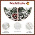 thumbnail image 5 of Bingfone Christmas Tree Skirt Mat Christmas Decoration Interior 30"-Skulls Roses, 5 of 8