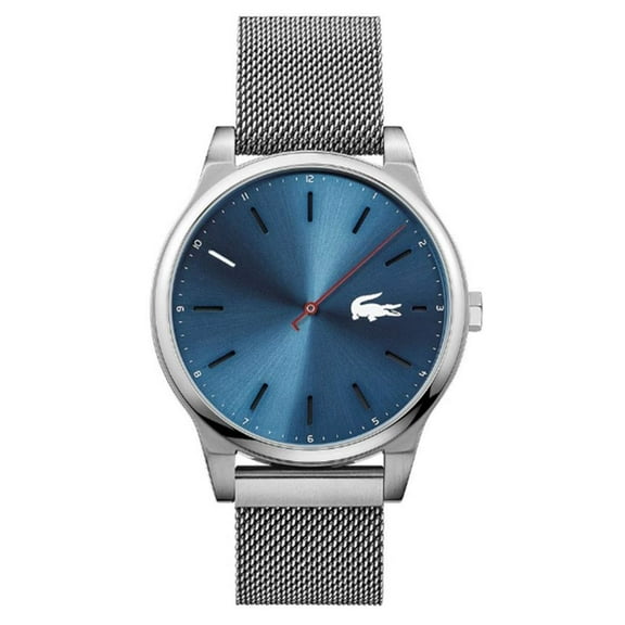 Lacoste Men's 40mm Steel Bracelet & Case Quartz Blue Dial Analog Watch 2010966