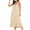 Khaki, variant on Aboser Womens Plaid Gingham Nightgowns Trendy Pleated Front Sleepwear Loose Round Neck Nightdress Comfy Soft Sleeveless Tank Sleep Shirts with Pockets