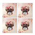 thumbnail image 2 of Happy Mother's Day Bullmastiff with Flower Crown and Greeting Card Set of 4 Stone Coasters Dog Lover 4x4in Absorbent Soapstone Coaster - 13004, 2 of 5