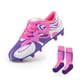 thumbnail image 1 of Tacos de Fútbol DREAM PAIRS KKUMSO2503 Talla 6 Blanco y Morado, 1 of 6