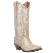 Dan Post Boots Womens Frost Bite Metallic Snip Toe Cowboy Mid Calf Dress B