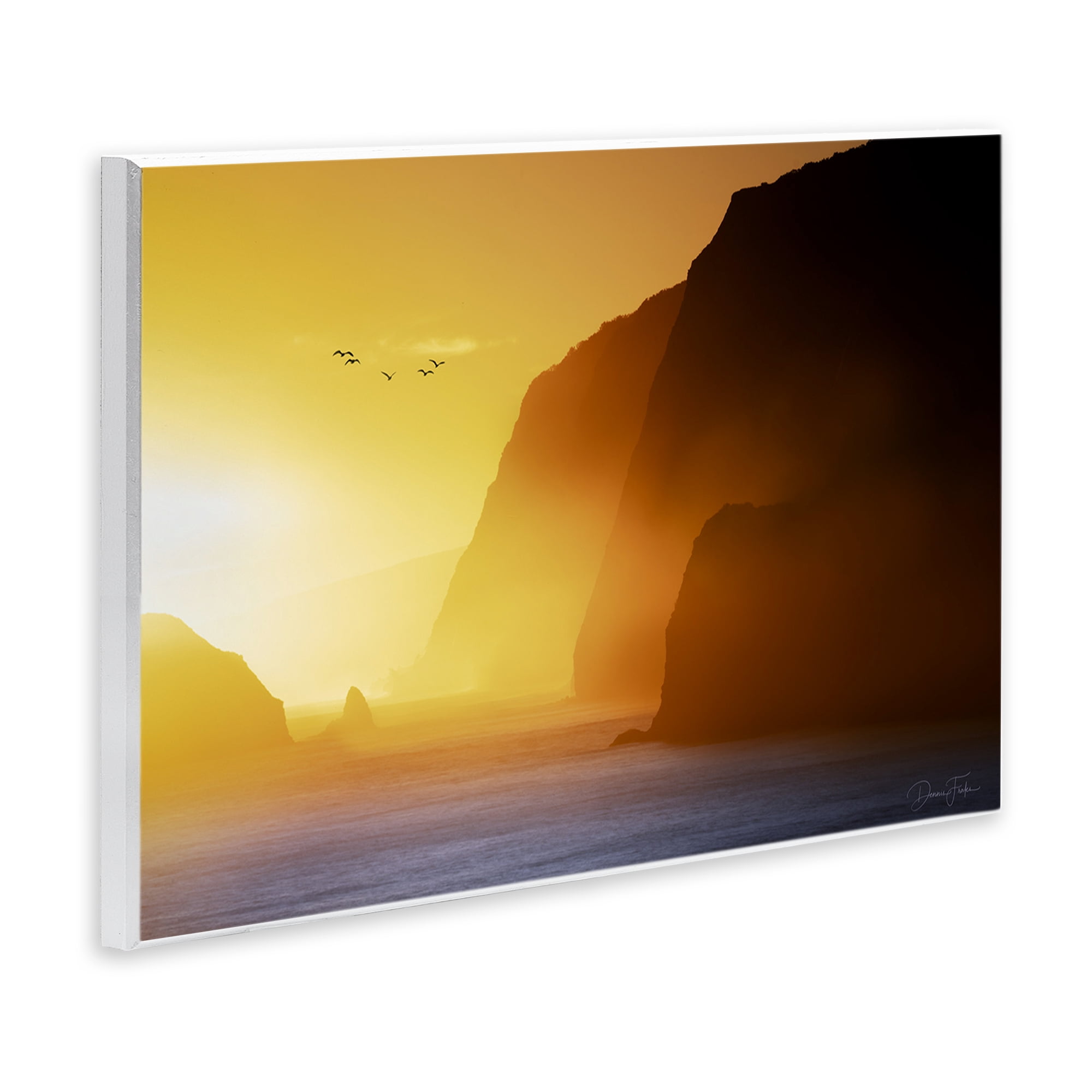 Stupell Industries Bright Sunlit Cliffs Landscape Photography Unframed Art Print Wall Art, 19 x 13