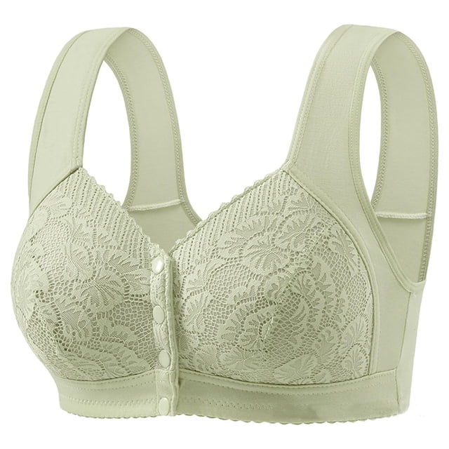 Bras For Older Women 2025 Front Closure Bra Cotton Bra Full Coverage Comfortable Bra No Underwire Plus Size Bra