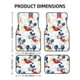 thumbnail image 2 of Cartoon Mickey Mouse And Minnie Mouse Car Floor Mats Universal Floor Mats for Cars Front Rear Car Foot Mats Cute Anime Pattern Car Accessories for Trucks, 2 of 5