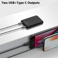 thumbnail image 5 of Shinefuture Heated Power Bank for Scarf& Gloves & Socks, Ultra Slim 5000mAh 2 USB-A  Output, 1 USB-A Input & Output Battery Pack for  Phone , MINI Power Bank , 2Pack, 5 of 11