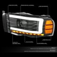 thumbnail image 3 of Nuvision for 02-05 Dodge Ram Amber Sequential Turn Signal LED DRL Projector Headlights, 3 of 5