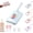 Blue, variant on Handheld Double Roller Carpet Brush, Multi-Functional Handheld Double Roller Sofa Sweepers with Crumb Collector, Manual Sweeper for Bed Desktop Carpet Pet Hair (Blue)