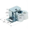 thumbnail image 4 of 50 Pack Rok Double Roller Catch Latch for Kitchen Cabinet Doors in Zinc Finish, 4 of 7