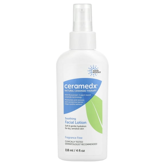 Ceramedx Soothing Facial Lotion, Fragrance Free, 4 fl oz (118 ml)