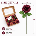 thumbnail image 6 of Roses Artificial Flowers 25pcs Realistic Fake Roses W/Stem for DIY Bouquets Pink, 6 of 7
