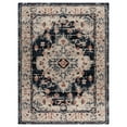 thumbnail image 6 of Gertmenian Imani Brielle Traditional Oriental Plush Navy Blue/Beige/Rose Shag Indoor Area Rug, 9FTx12FT, 6 of 6