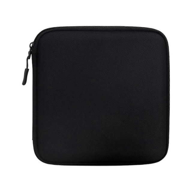 Strong Zippers Fabric Storage Case Lightweight Disc Travel Case Protective Scratch Resistant Lining for 32 Discs Gray