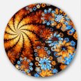 thumbnail image 1 of Designart 'Rotating Colorful Flowers ' Modern wall clock, 1 of 6