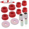 thumbnail image 1 of For 1998-2005 Subaru Impreza / 2002-2007 WRX / 1999-2003 Legacy 4-Piece Front Lower Control Arm Solid Polyurethane Bushing Kit (Red) - GC GD GG GF Suspension Bushings, 1 of 4