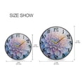 thumbnail image 6 of WOBOGO Pastel Colored Dahlia Acrylic Wall Clock Battery Operated 11.9in Silent No Tick Bedroom Living Room Office Classroom Decoration, 6 of 10