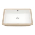 thumbnail image 1 of Lavabo de baño Dcolora rectangular 46x32cm de porcelana blanca, 1 of 7