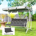 thumbnail image 2 of Outsunny 2 Seater Garden Bench Cushions, 4.7 Inch Thick Outdoor Soft Pad, 2 of 10