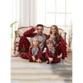 thumbnail image 4 of CARETOO Family Pajamas Matching Sets Merry Christmas Plaid Xmas Deer Print Men Women Party Sleepwear, 4 of 14