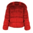thumbnail image 6 of Faux Fur Coat Women, Yigetop Womens Winter Outerwear Faux Fur Long Sleeve Crop Jacket Shaggy Coat Open Front Cardigans Faux Fur Jacket S 4XL, 6 of 7