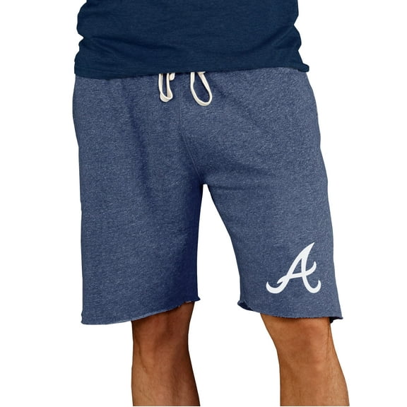 Men's Concepts Sport Navy Atlanta Braves Mainstream Terry Shorts